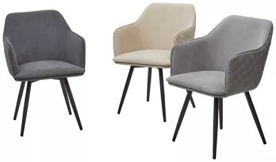 Стул ФОРТ (FORT) 360 град. поворот. цвет B28 Темно-серый, велюр / черный каркас