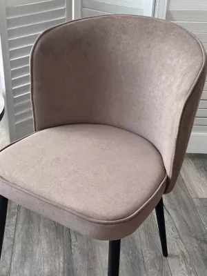 Стул МИЛАНО цвет B5 Капучино, велюр / черный каркас