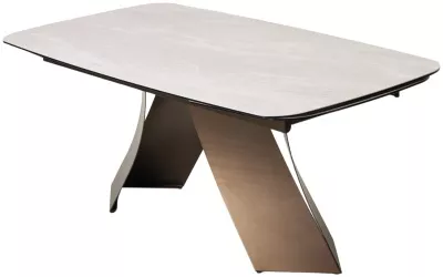 Стол YON 180 TL-109, испанская керамика / Шоколадное золото каркас, ®DISAUR