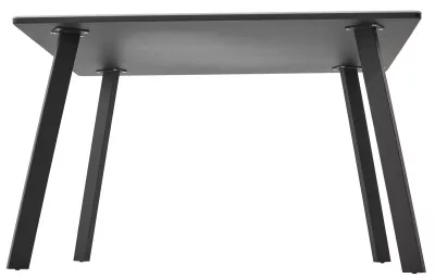 Стол ТИК ТАК 120 цвет ОНИКС, керамика / Черный каркас