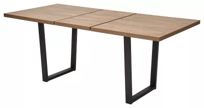 Стол ЛОФТ 160 Дуб Канзас/ Черный М-City
