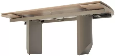 Стол ПУАНТО 200  BRECHA CREMA ELEGANCE, керамика / Латте каркас М-City