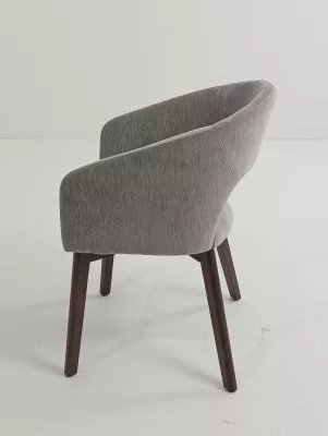 Стул THOMAS BOSTON-151 серый, ткань / орех, ®DISAUR