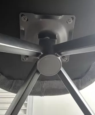 Стул ТОРНАДО (TORNADO) 360 град. Серый 07, ткань/ темно-серый 454, велюр/ черный каркас, DISAUR