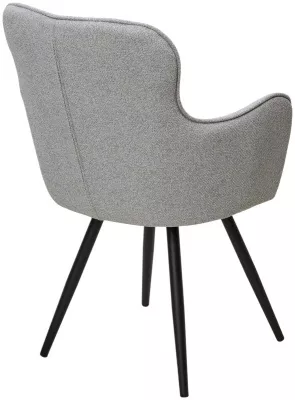 Стул ALTAIR 360 град. поворот. NS10 серый, букле / черный каркас, М-City