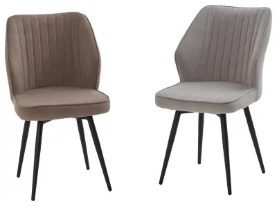 Стул РОССО 360 град. поворот. цвет B5 Капучино, велюр / черный каркас