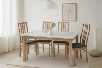 Стул СB-2482YBH MILKY WHITE молочный дуб/ CAMEL M-city