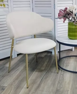 Стул SIENA MOHAIR-103 светлый латте, ткань / шампань, ®DISAUR