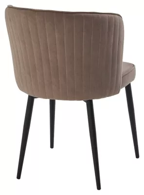 Стул МИЛАНО цвет B5 Капучино, велюр / черный каркас