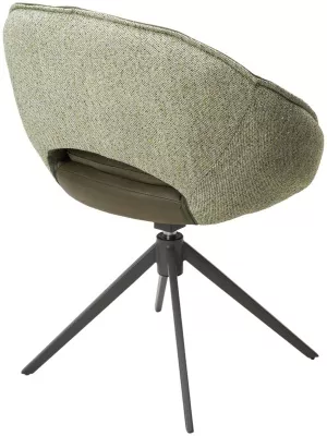 Стул ANABEL 360 град. поворот Зеленый F07-003-01 / MONTECRISTO 8421 / серый каркас, ®DISAUR