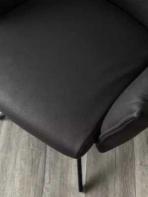 Стул DEAN 360 град.поворот. Темно-серый  экокожа  Maison 99# / Черный, ®DISAUR