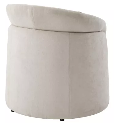 Кресло+оттоманка HUG AT5139-09 Св. бежевый, ткань/каркас металл в обивке AT5139-09 ®DISAUR