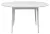 Стол BOLERO 105 см Жемчужный Перито (Белый Мрамор), HPL / Белый М-City