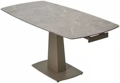 Стол BALDE 120 MATT LATTE STONE SOLID CERAMIC/ TAUPE, ®DISAUR