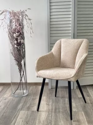 Стул REFLET 3018-10 бежевый, шенилл / черный каркас, ®DISAUR