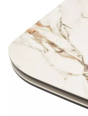 Стол VALDEMAR 180 KL-188 итальянская керамика, стекло/ каркас темно-серый/Kl-188, ®DISAUR