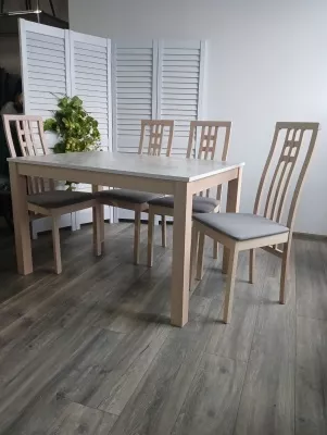 Стул СB-2482YBH MILKY WHITE молочный дуб/ CAMEL M-city