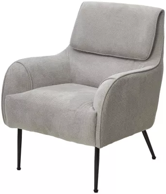 КреслоМАГДА (MAGDA) цвет Cato-16 серый, ткань / черный каркас, ®DISAUR