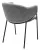 Стул ДИЛЛ, цвет RAIN 17 серый, велюр / черный каркас М-City Стул ДИЛЛ, цвет RAIN 17 серый, велюр / черный каркас М-City