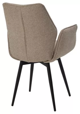 Стул ГРИН 360 град. поворот. цвет NS-04 Крем, букле / черный каркас