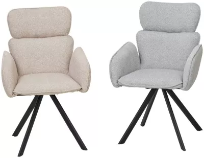 Стул ЛОНГ (LONG) 360 град. поворот. NS10 Серый, букле / черный каркас