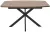 Стол АРИЗОНА 130 ДУБ КУНЕО / Черный каркас М-City