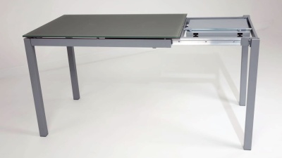 Стол MAGO (01.34) 100/140*70*Н75 см (М089/ M089/ С181 сер-кор.мат ст+L072алюм.)