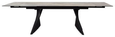 Стол IVAR 180 MARBLES KL-80 Серый мрамор, итальянская керамика, ®DISAUR