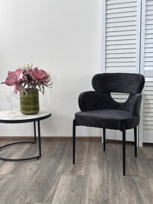 Стул VALTER RAVEN18 Серый, ткань / Черный каркас, ®DISAUR