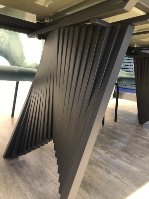 Стол IVAR 180 MARBLES KL-99 Белый мрамор, итальянская керамика/серый, ®DISAUR