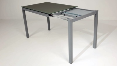Стол MAGO (01.34) 100/140*70*Н75 см (М089/ M089/ С181 сер-кор.мат ст+L072алюм.)