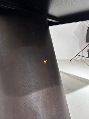 Стол SELTA 200  Белый мрамор CA071, керамика / Дуб/Золотой, ®DISAUR