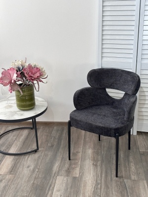 Стул VALTER RAVEN18 Серый, ткань / Черный каркас, ®DISAUR